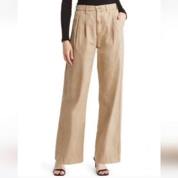 Pistola NWT Ellery Sesame Khaki Color SIZE 32P pleated trousers - Picture 1 of 7